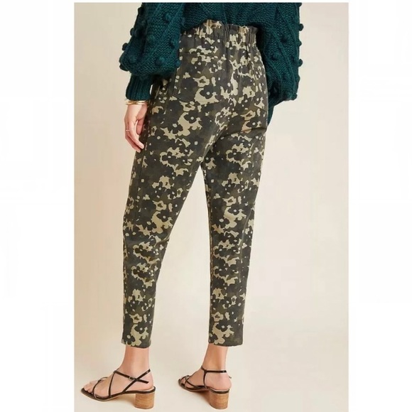 Anthropologie Amadi Camo Floral High Waisted Trousers - Picture 3 of 16